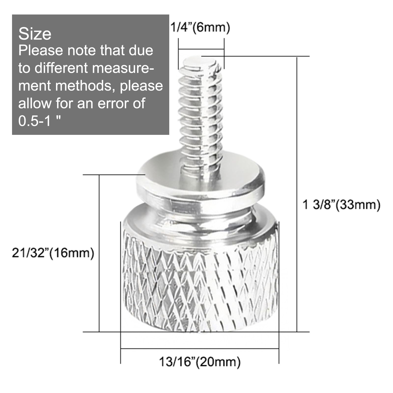 Amazon.com: MOJINLI Stainless Seat Bolt Screw Bolt Kit, 1/4